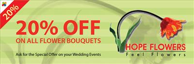 20% Discount - Hope Flowers