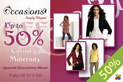 50% Discount - Occasions