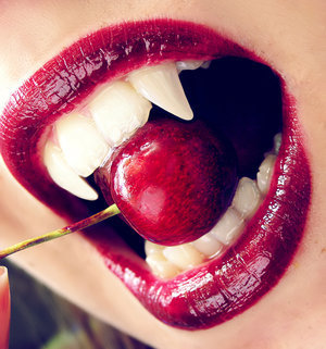 seductive vampire kiss