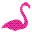 Pink Plastic Flamingo