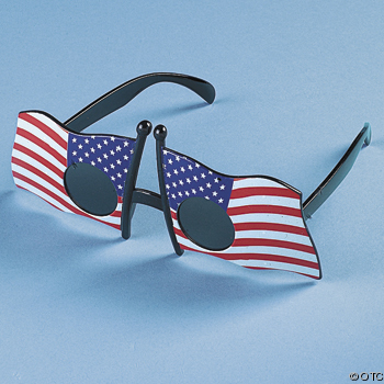American Flag Glasses