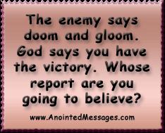Whose report will you believe?