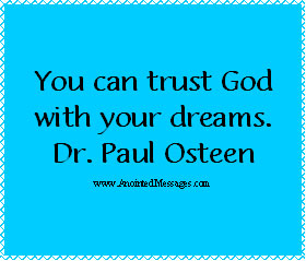 You can trust God