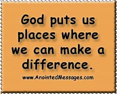 Make a difference