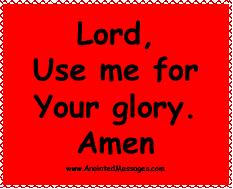 For God's glory