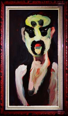 oil on cardboad painting