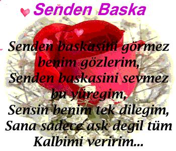 senden başka