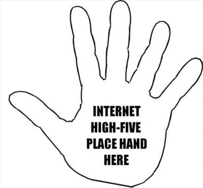 Internet high five