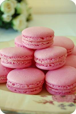macarons roses ! 