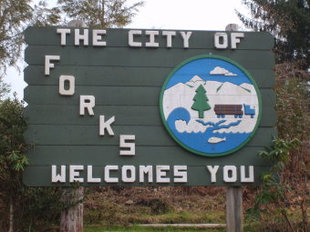 Forks, WA Welcome Sign