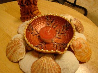 Diya on Shells