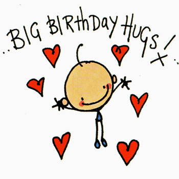 Birthday hug!