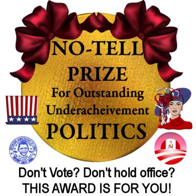 No-Tell Prize for Politics