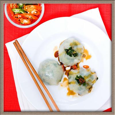 กุ่ยช่าย (Steamed Rolls Stuffed with Allium Tuberosum)
