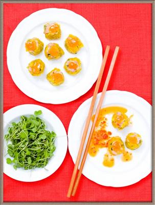 ขนมจีบปู (Steamed Crab Wontons)