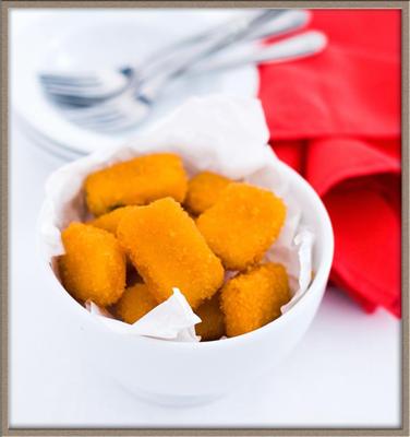 ปลาบดชุบแป้งทอด (Fish Nuggets) 