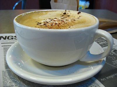 An $8.00 soy chai latte with honey from Nosh