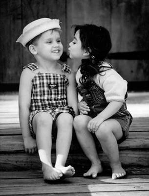 Kids Kissing