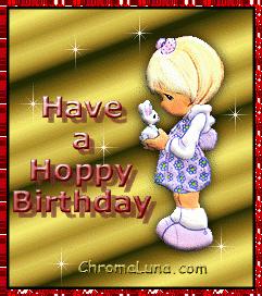 cute girl birthday greeting