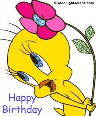 glittery tweety