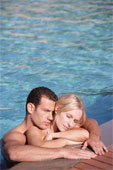 Hug in the Pool