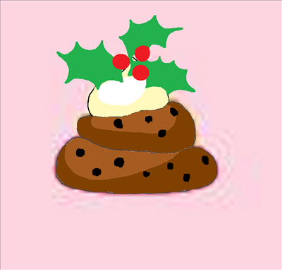 Christmas Pudding Poo