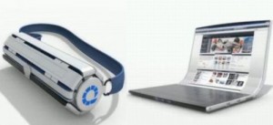 hayal rulo yapılmış laptop