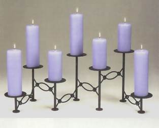 Accordian candelabra
