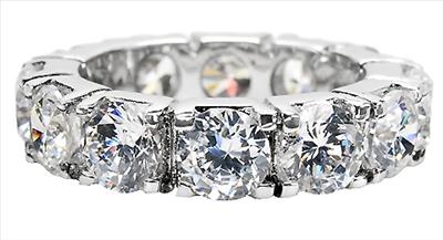Eternity Ring 12 Diamonds Common Prong Setting