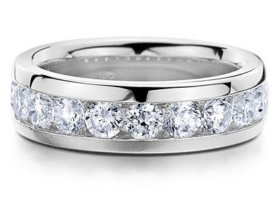 Eternity Ring 12 Diamonds Channel Setting
