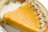 Slice of pumpkin pie