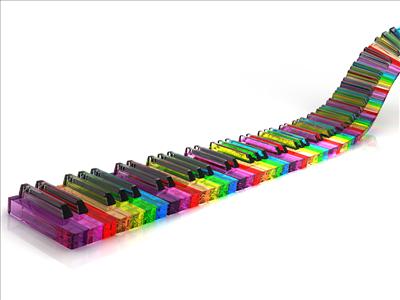 Keyboard - Rainbows