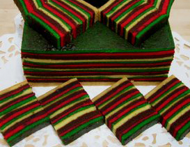 Kek Lapis Pandan Choc Berry