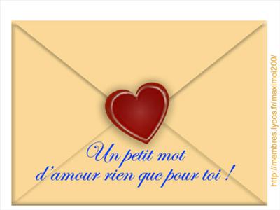 lettre d'amour