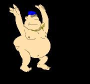 dancing fatman