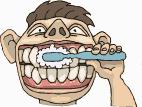 brushing teeth