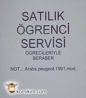 SATILIK ÇGRENCİLER