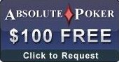 $100 Absolute http://www.yourpokercash.com/addby/7789c6