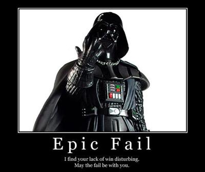 Fail as a jedi