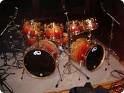 orange yellow and red rock drums