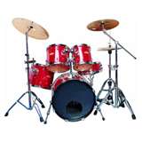 red jazz drums
