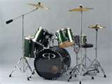 green jazz drums