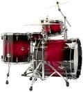 red and black rock drums