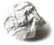 Crumpled up paper