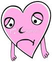 Sad heart.