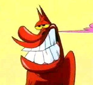 Red guy smile