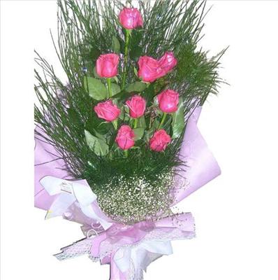 Pembe gül buketi