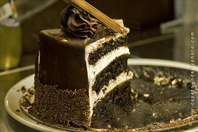 Coffee and chocolate cake