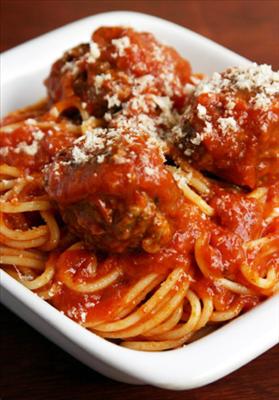 Spaghetti and meatballs