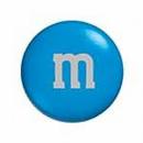 light blue m&m